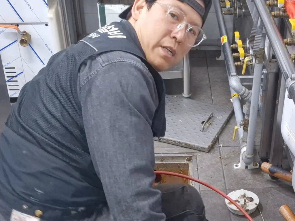 동작구 대방 하수구막힘 작업 과정