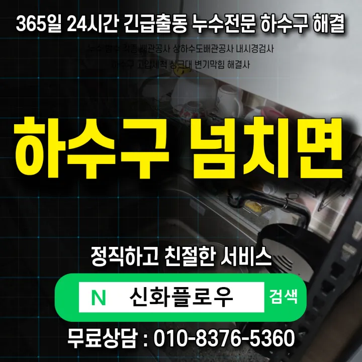 금천구 독산동 정화조오수관 배관 점검