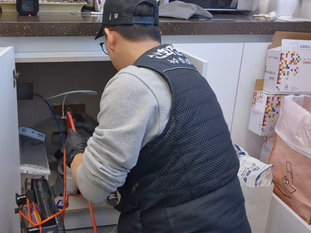 금천구 가산동 하수구막힘 작업 후 상태