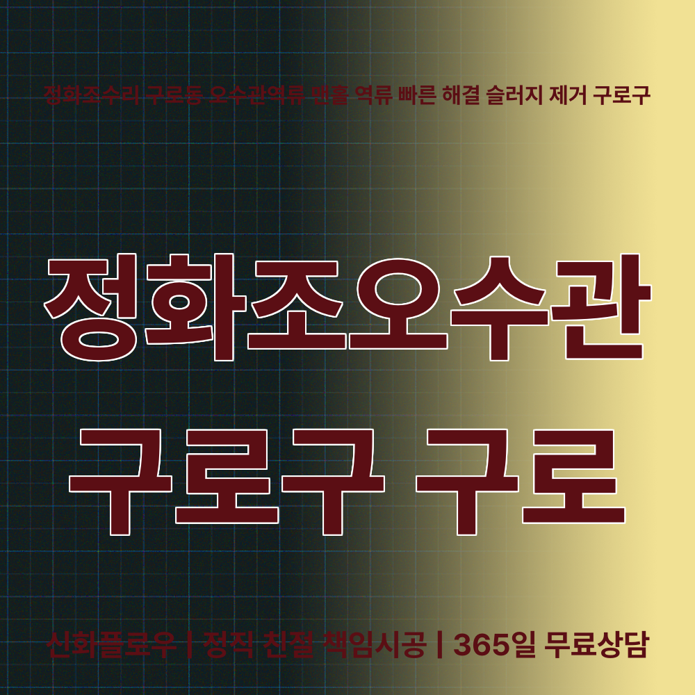 구로구 정화조오수관 현장 해결