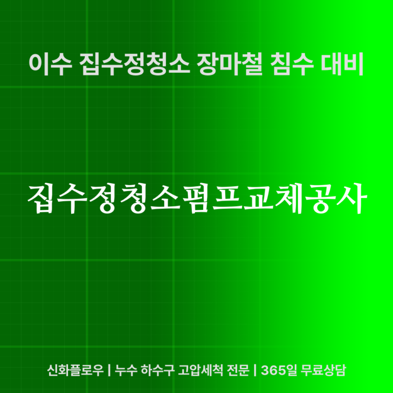 동작구 이수 집수정청소펌프교체공사 대표 이미지