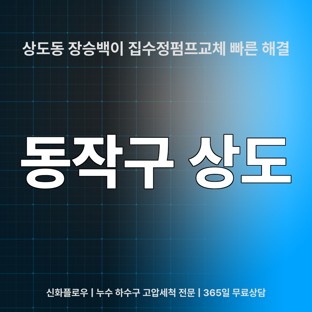 동작구 상도 집수정청소펌프교체공사 대표 이미지