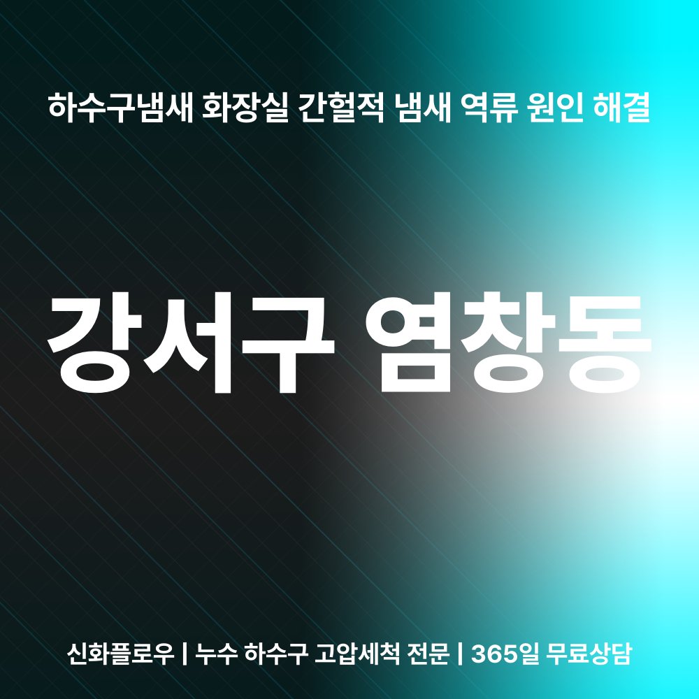 강서구 염창동 하수구냄새 원인 점검